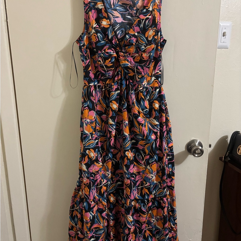 French Connection Multicolor Floral Maxi Dress